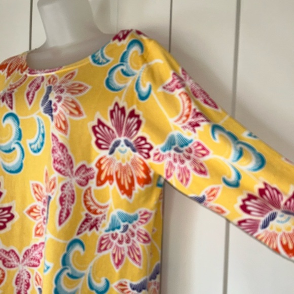 Joseph A lightweight sweater in a colorful yellow print XL - Picture 2 of 6